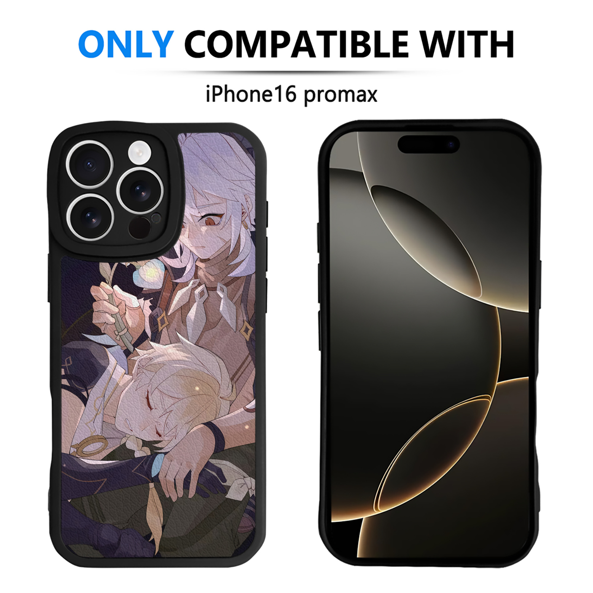 げんし神 genshin 【iPhone 16シリーズ対応】シリコンスマホケース（レザー調） 材質：シリコン